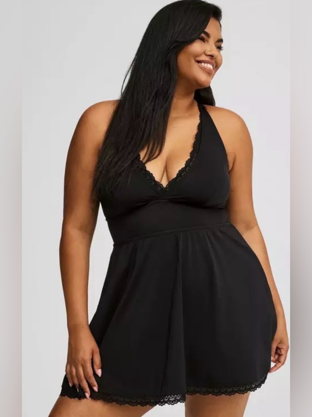 Torrid Wireless Swim Dress With Brief Size 2